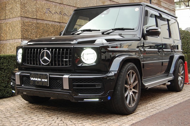 メルセデスベンツ G63 AMG BRABUS フロントリップスポイラー ローダウン/ダウンサス スペーサー  W463A/W464｜カスタム、ドレスアップ事例紹介